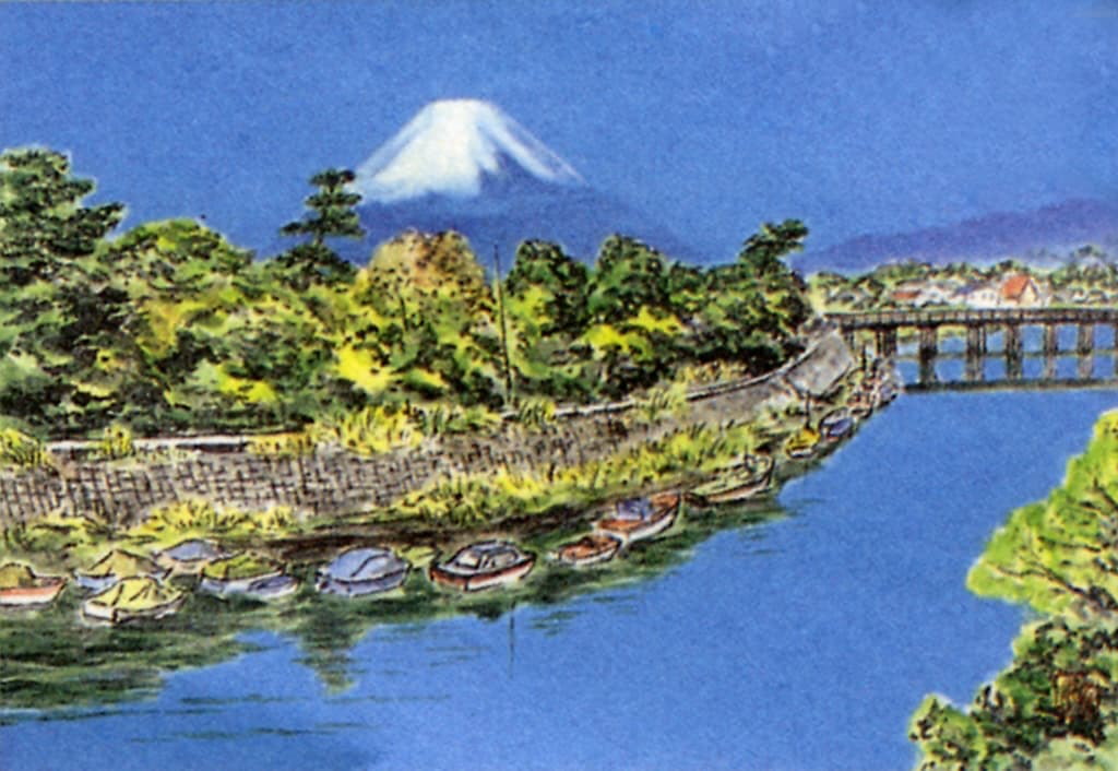 片瀬川と富士
